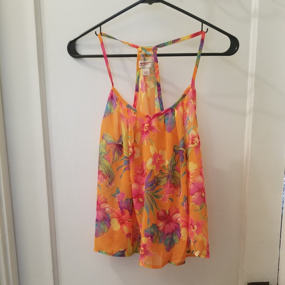 Hawaiian Flower Tank Top